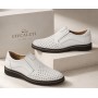 Pantofi barbati casual de vara cu perforatii - Corsa Piele Naturala Alb GKR506A